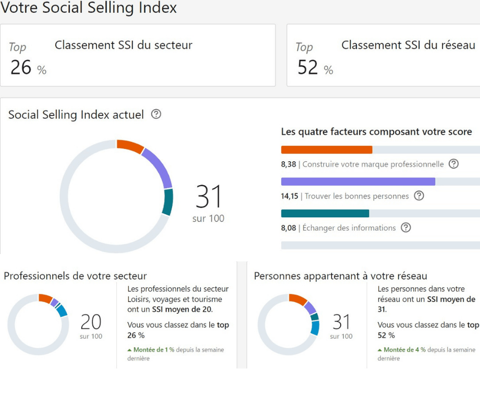 Les indicateurs du Social Selling Index